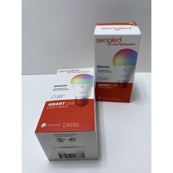 2 SENGLED SMART LIGHT BULB BLUETOOTH MESH COLOR CHANGING LED ALEXA 2 Bulbs - Picture 5 of 7